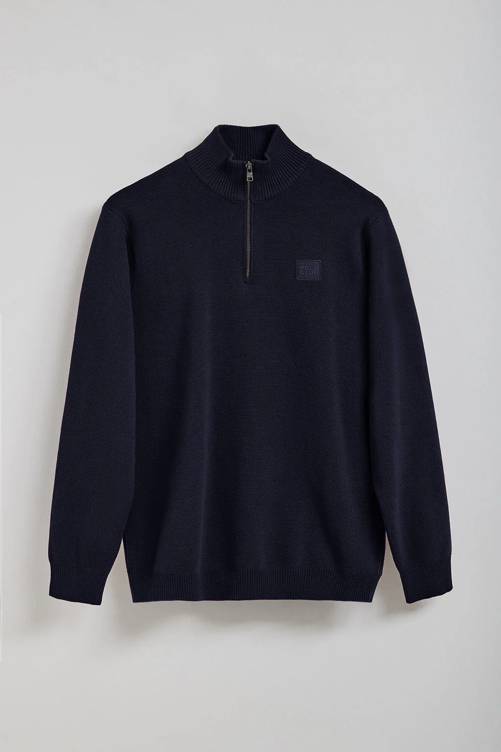 Navy-blue zip knit jumper Koda with Polo Club details - Image 8