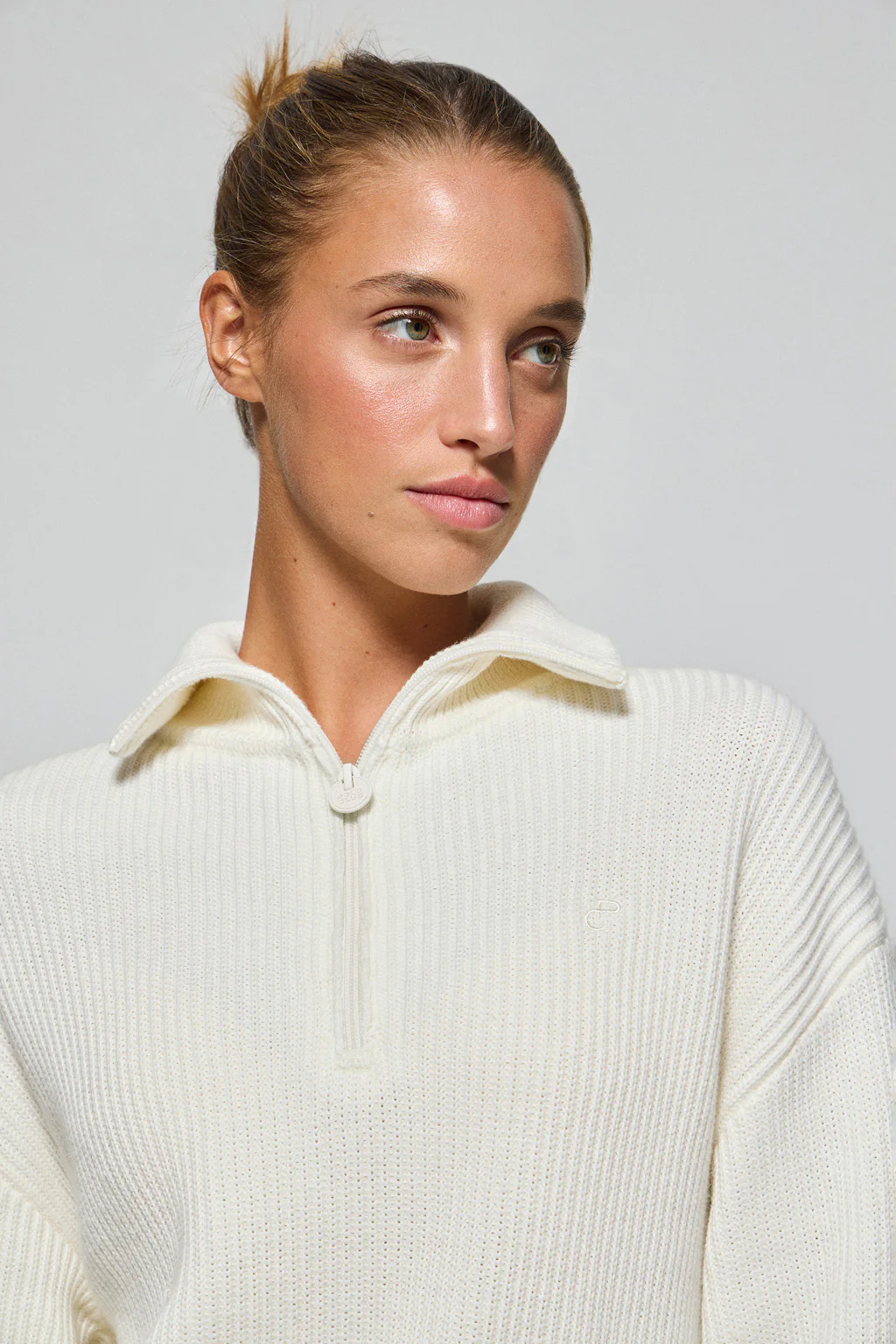 Beige jumper Nahia with Polo Club monogram embroidered logo - Image 3