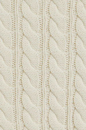 Beige cable-knit jumper with Nautic patch - Image 10