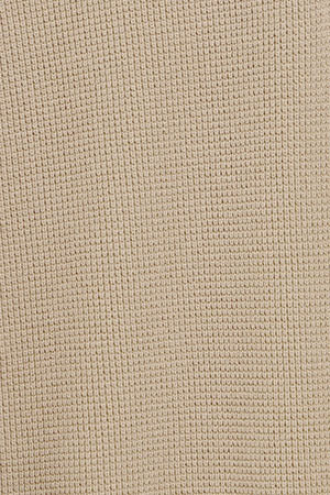 Beige polo-neck basic jumper Pol with zip and Rigby Go detail - Image 5