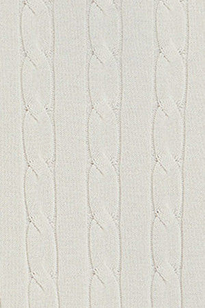 Beige round-neck cable-knit jumper with Rigby Go embroidery - Image 9