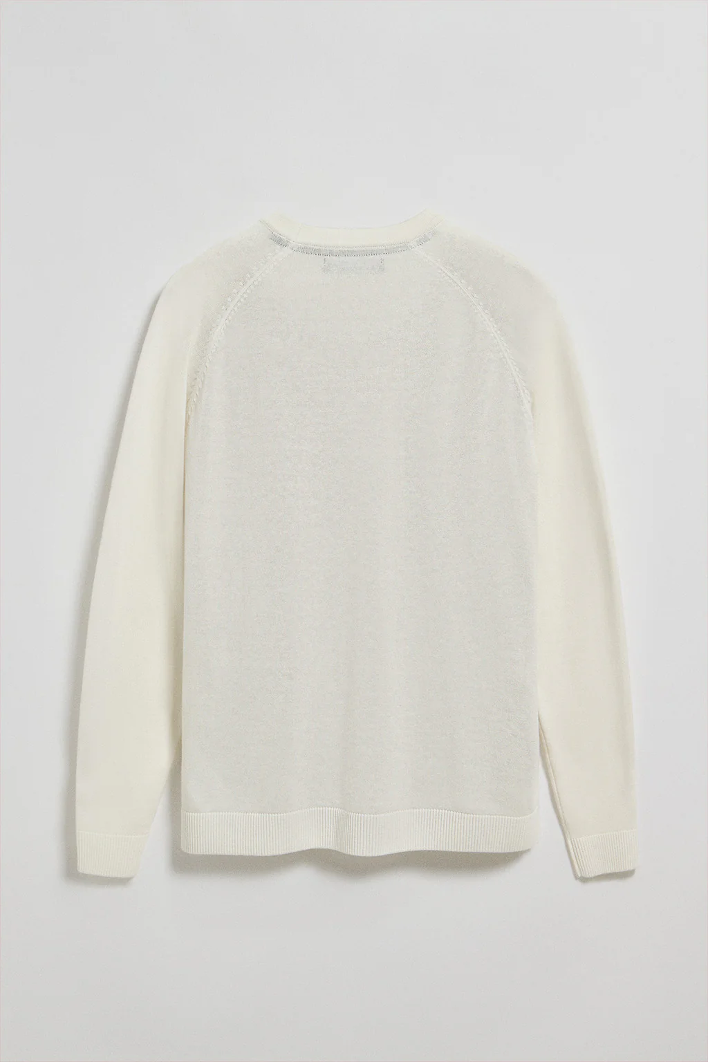 Beige round-neck jumper in linen and cotton with Rigby Go embroidery - Image 6