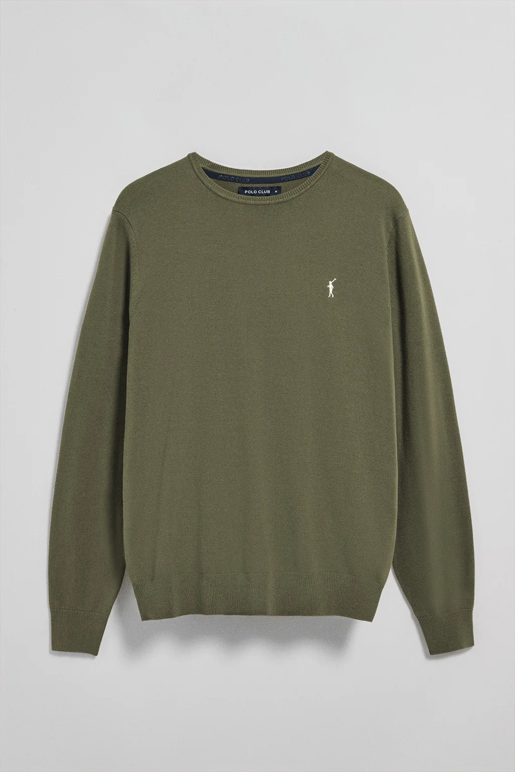 Light-green round-neck knit jumper with Rigby Go embroidery - Image 5