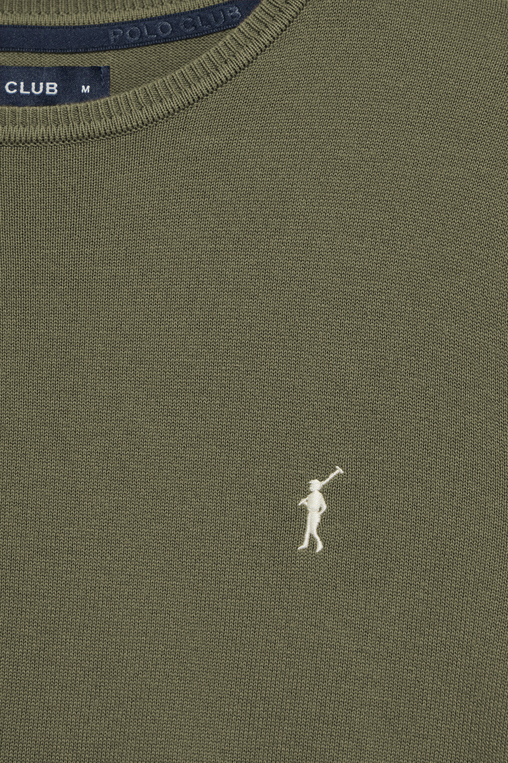 Light-green round-neck knit jumper with Rigby Go embroidery - Image 7