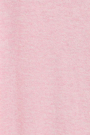 Pink-marl round-neck knit jumper with Rigby Go embroidered logo - Image 9