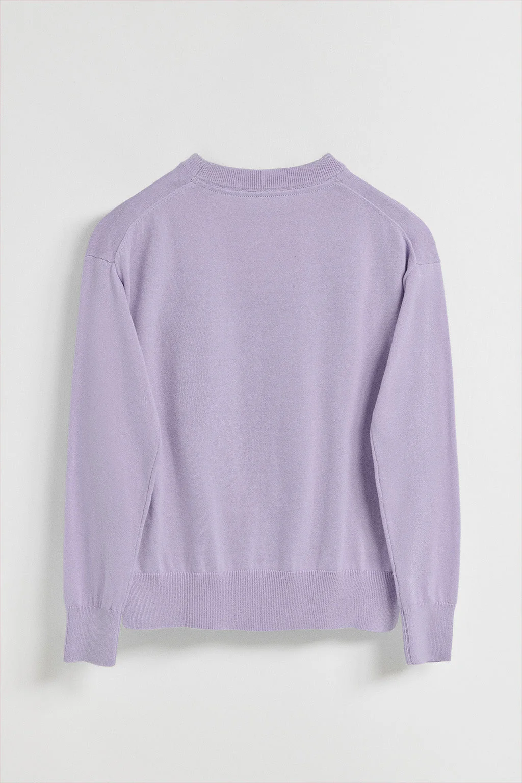 Lavender round-neck knit jumper with Rigby Go embroidered logo - Image 7