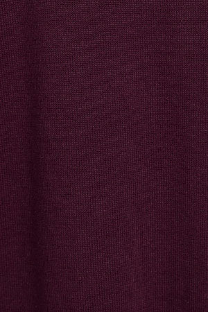 Plum round-neck knit jumper with Rigby Go embroidered logo - Image 10