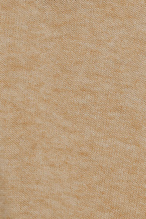 Caramel-marl round-neck knit jumper with Rigby Go embroidered logo - Image 9