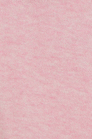 Pink-marl round-neck knit jumper with Rigby Go embroidered logo - Image 9