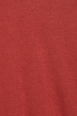 Red V-neck knit jumper with Rigby Go embroidery - Image 10