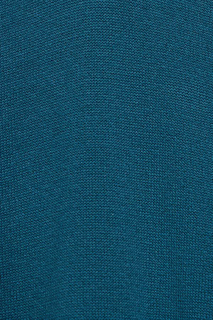 Greenish-blue V-neck knit jumper with Rigby Go embroidery - Image 9