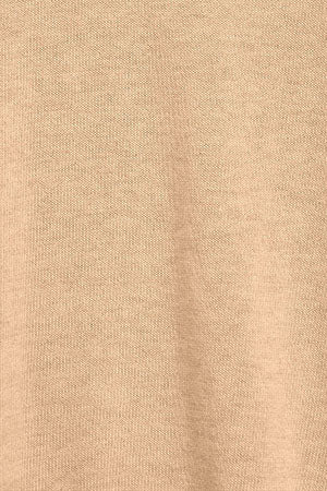 Caramel-marl V-neck knit jumper with Rigby Go embroidered logo - Image 9