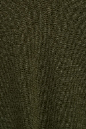 Dark-green V-neck knit jumper with Rigby Go embroidered logo - Image 9