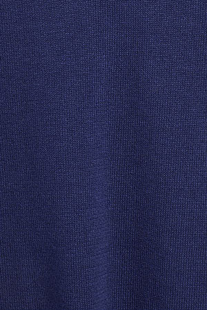 Ocean-blue V-neck knit jumper with Rigby Go embroidered logo - Image 10