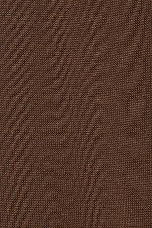 Brown half-zip knit jumper with Rigby Go embroidered logo - Image 9