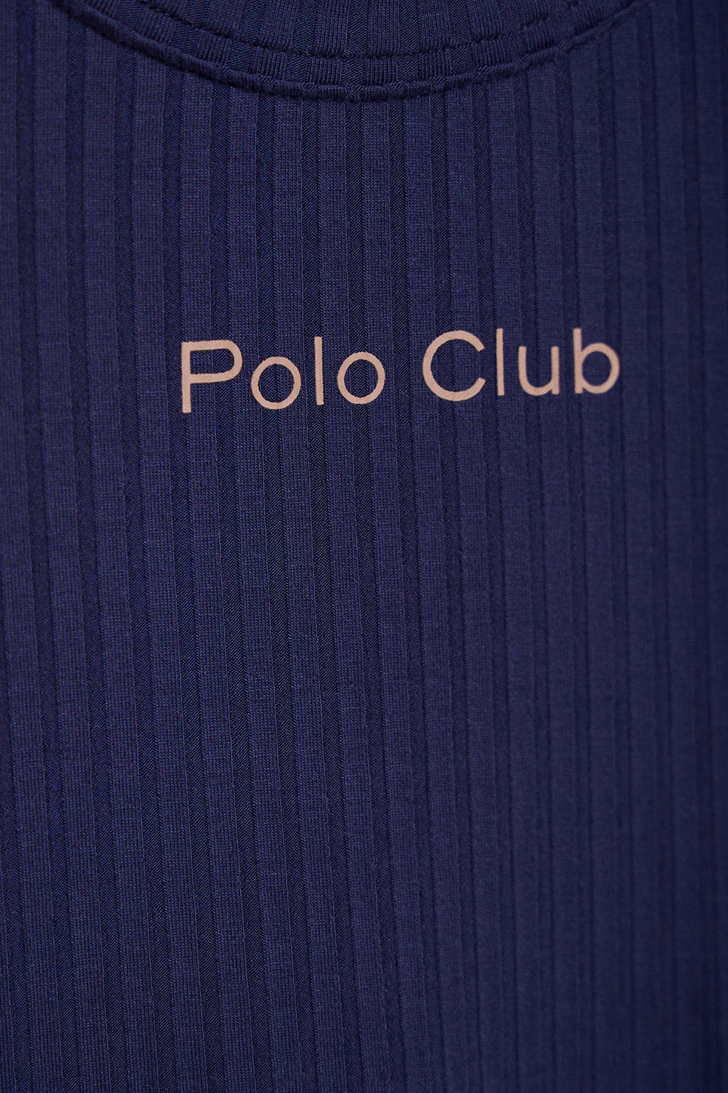 Navy-blue top and shorts pyjama set with Polo Club details - Image 3