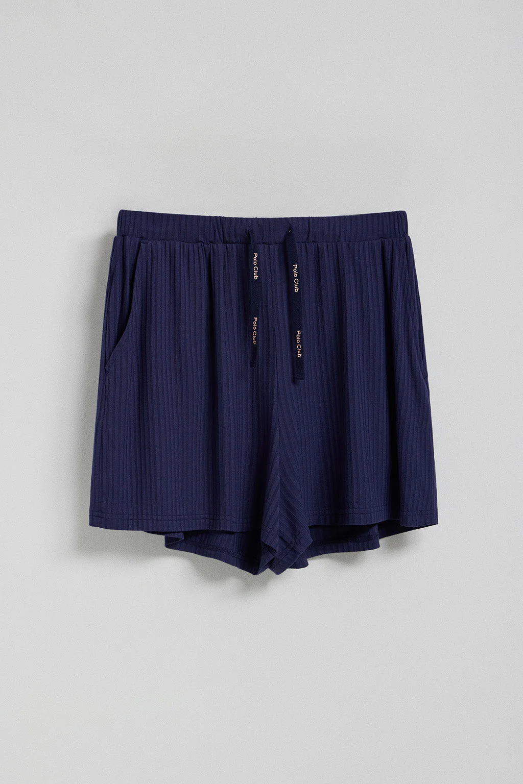 Navy-blue top and shorts pyjama set with Polo Club details - Image 5