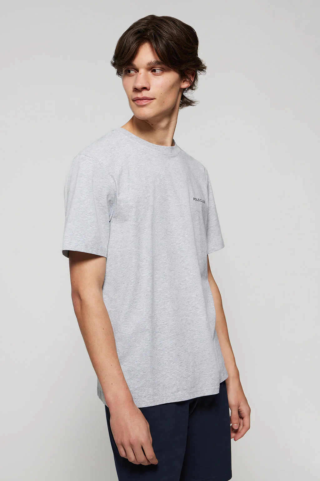 Grey-marl short-sleeve Iago PJ T-shirt - Image 2