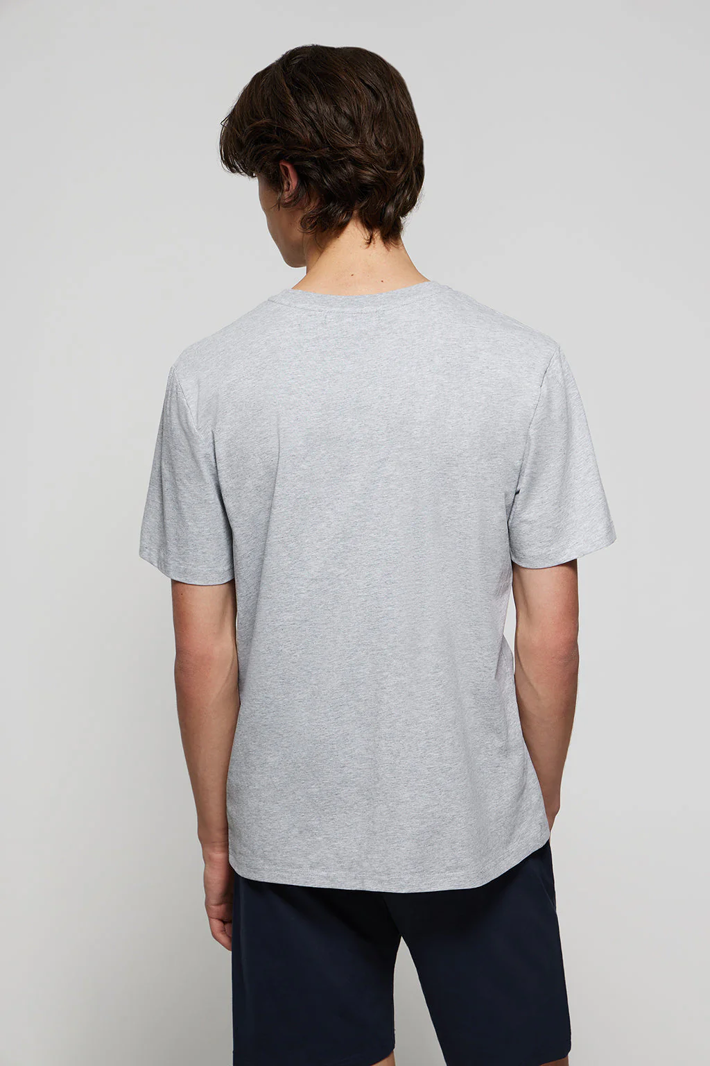 Grey-marl short-sleeve Iago PJ T-shirt - Image 3