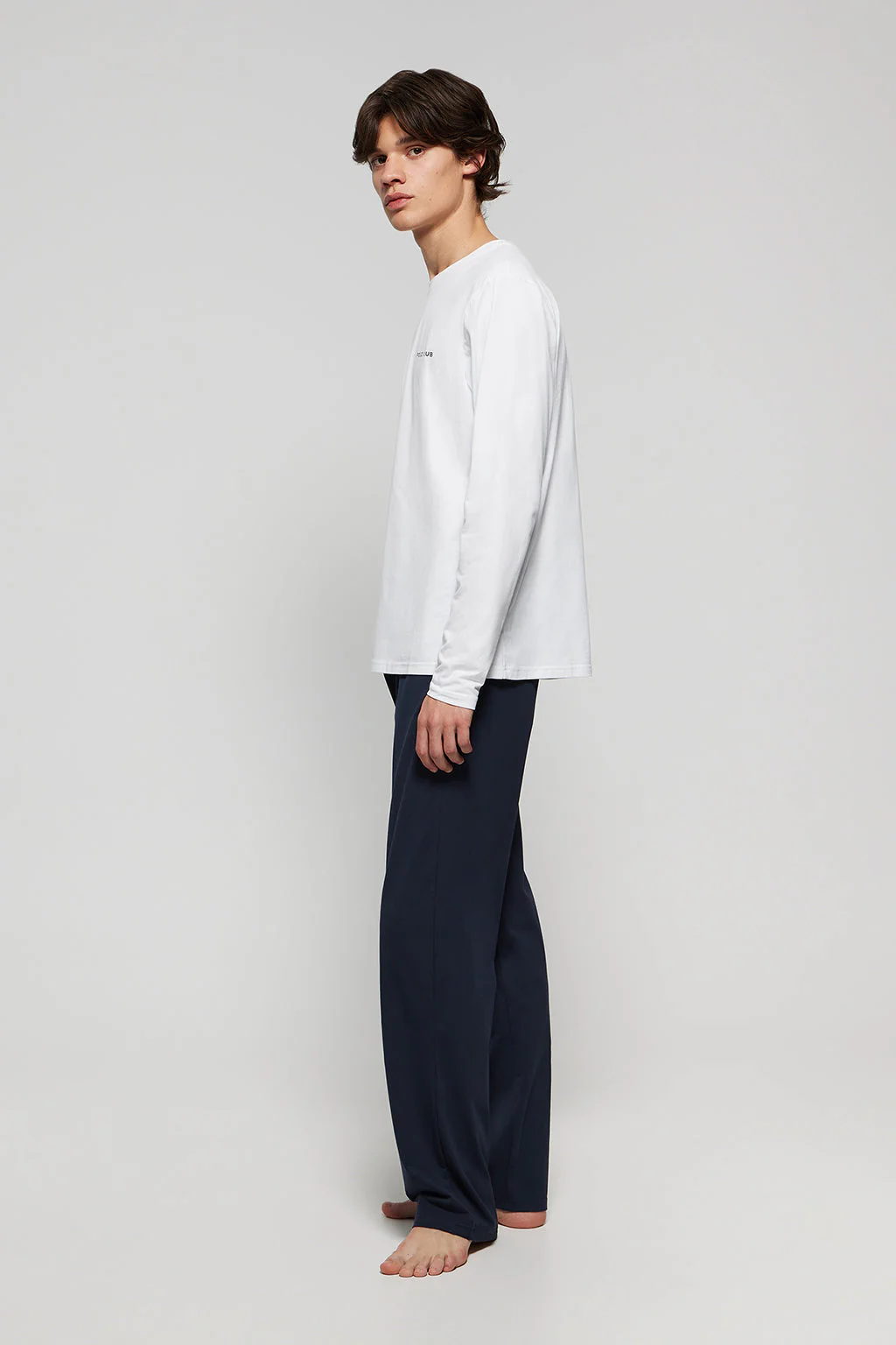 Bi-coloured long Isaac pyjamas with Polo Club details - Image 2