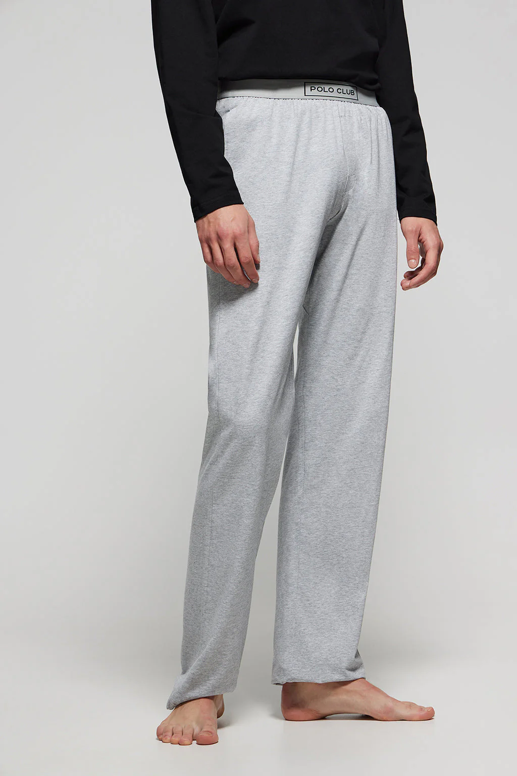 Grey-marl long Isaac PJ bottoms - Image 2