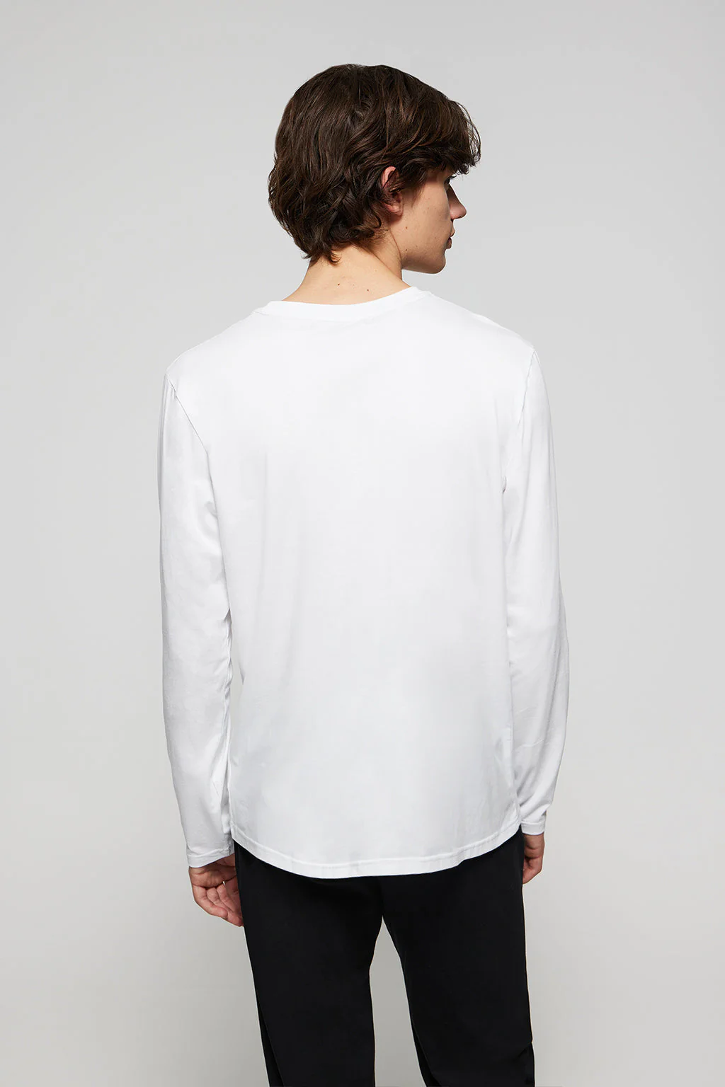 White long-sleeve Isaac PJ T-shirt - Image 3