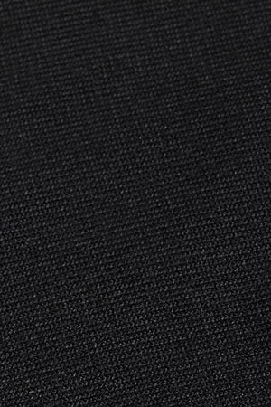 Black round-neck jumper with pearly button detail - Image 7