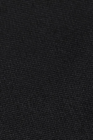 Black round-neck jumper with pearly button detail - Image 8