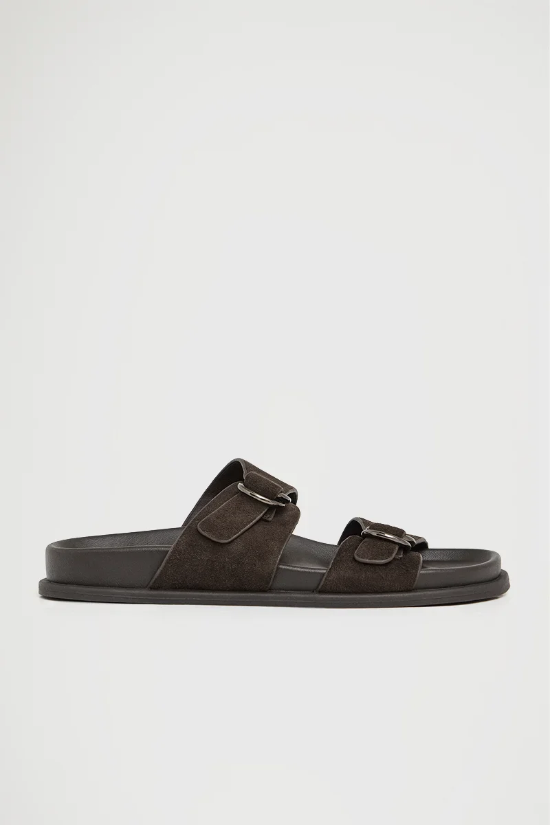 Brown bio sandal Amara with buckles and Polo Club logo - Image 6