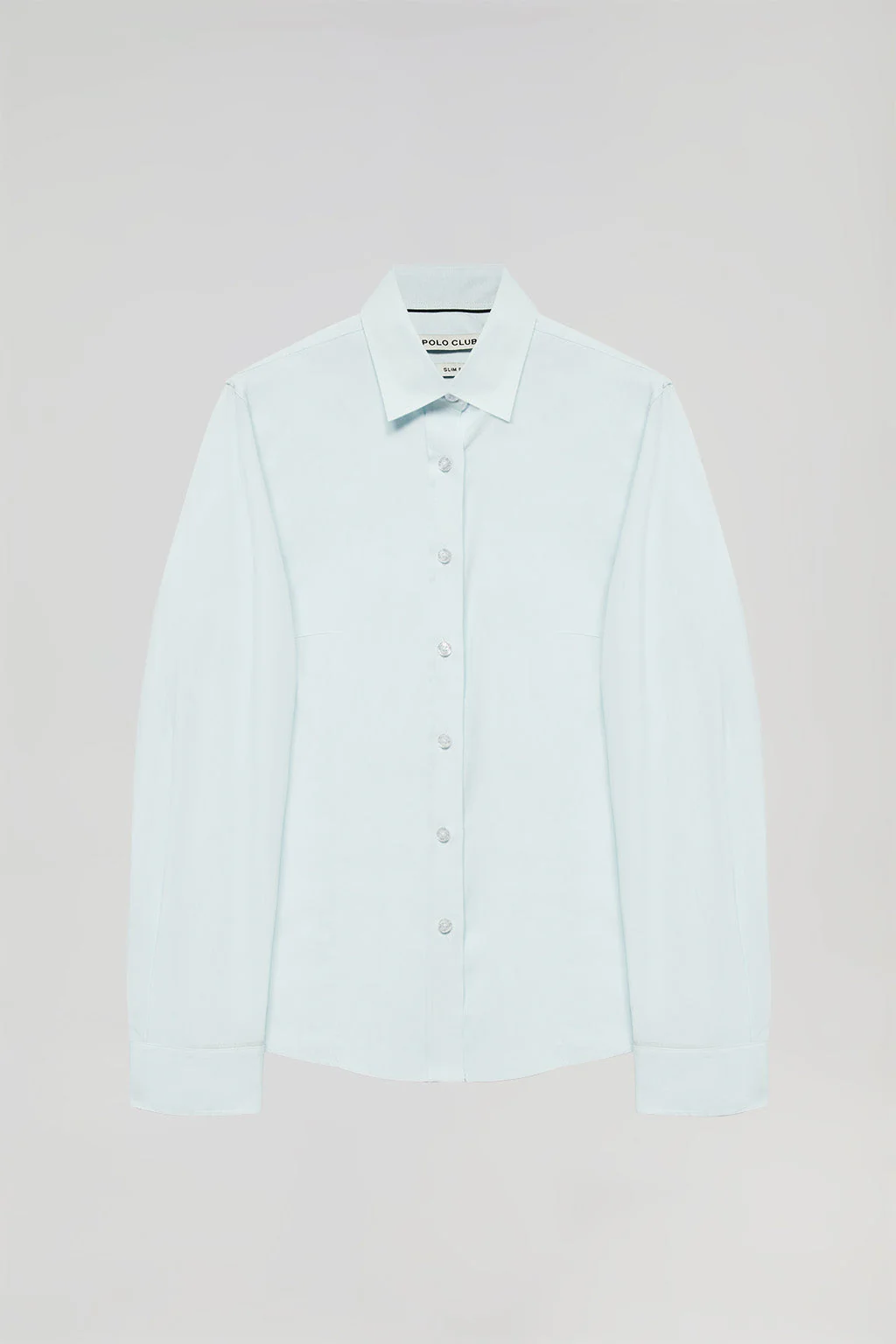 Green Oxford shirt with embroidered logo - Image 6