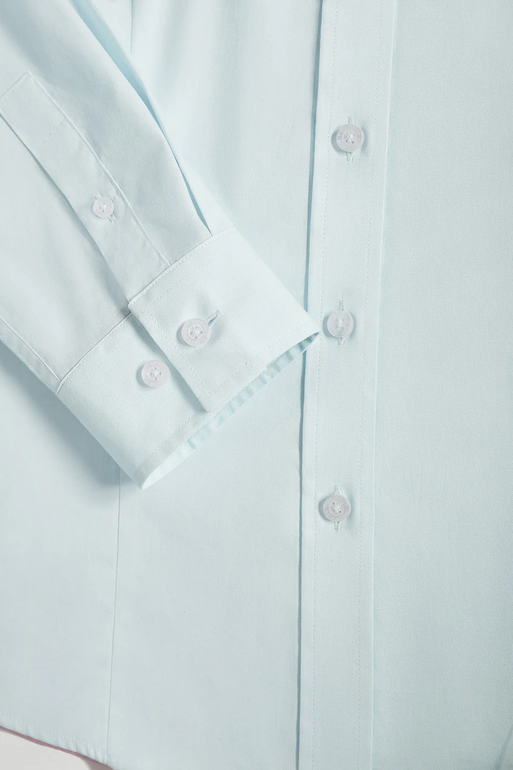 Green Oxford shirt with embroidered logo - Image 8