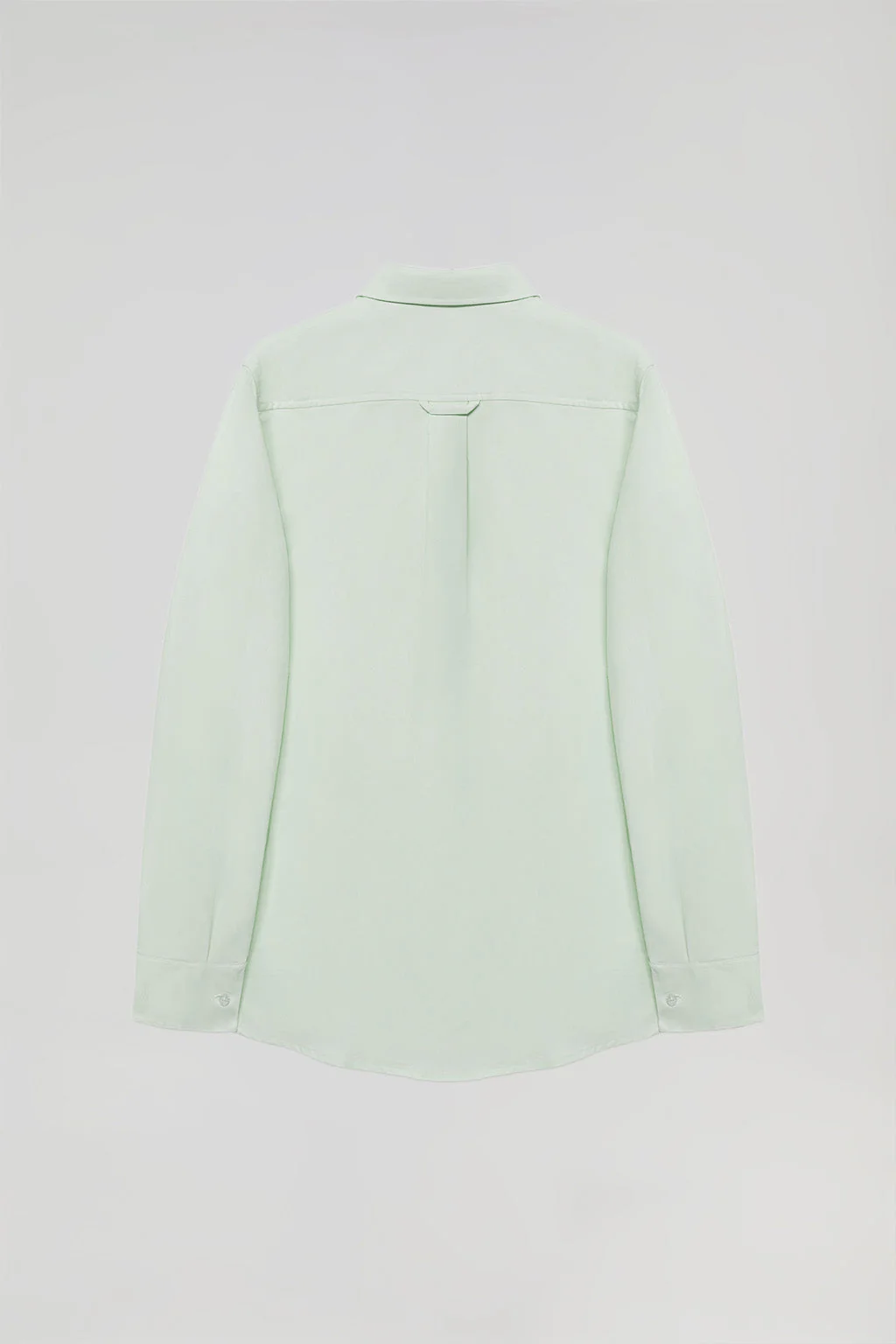 Light-green Oxford shirt with embroidered logo - Image 10