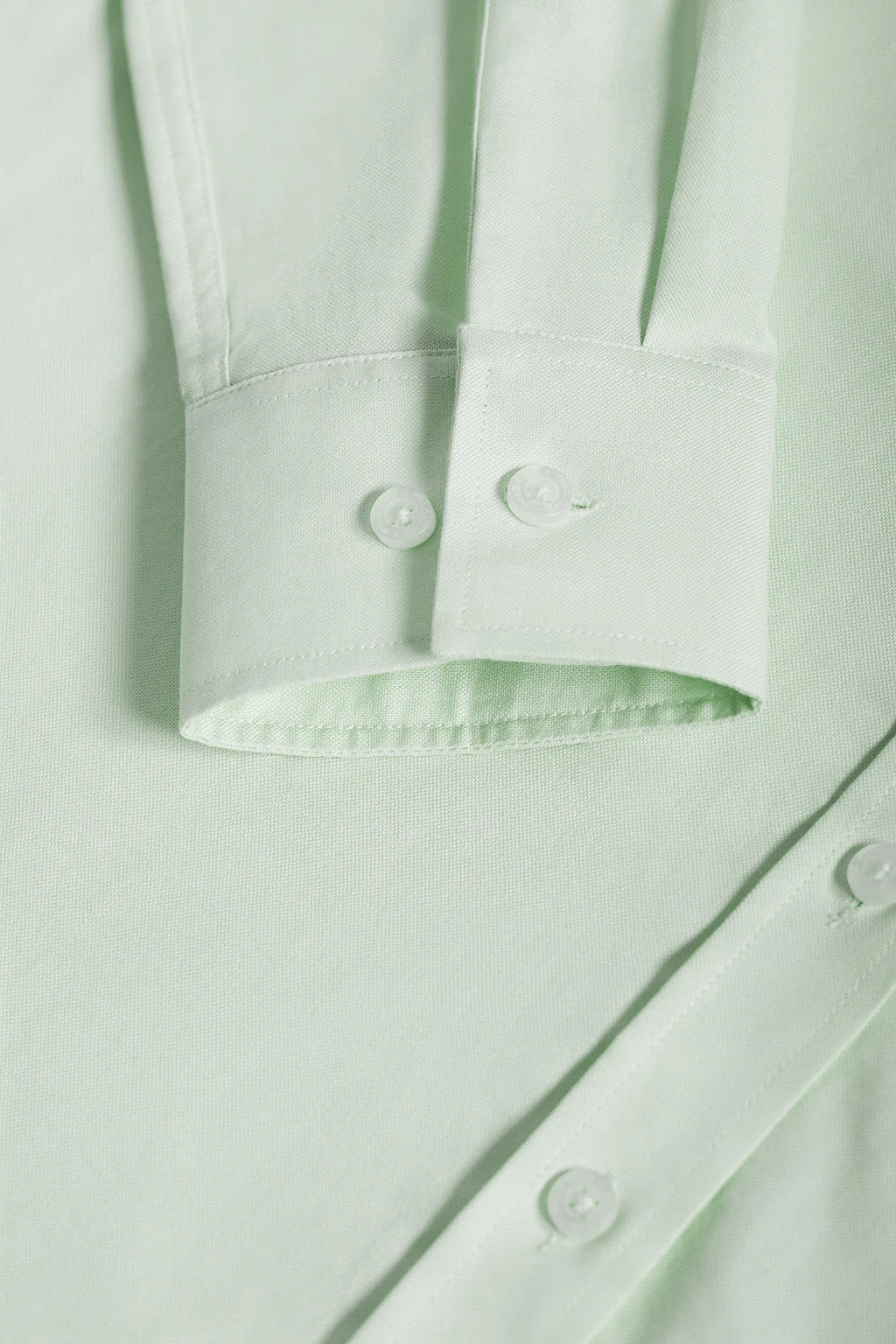 Light-green Oxford shirt with embroidered logo - Image 9