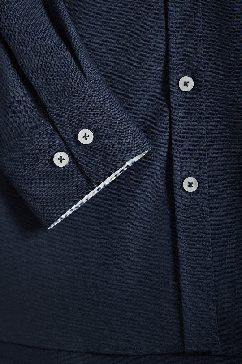 Navy-blue Oxford shirt with embroidered logo - Image 8