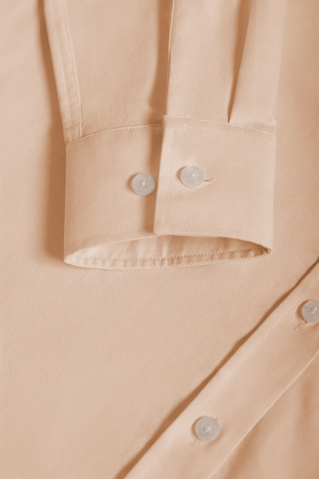 Peach Oxford shirt with embroidered logo - Image 8