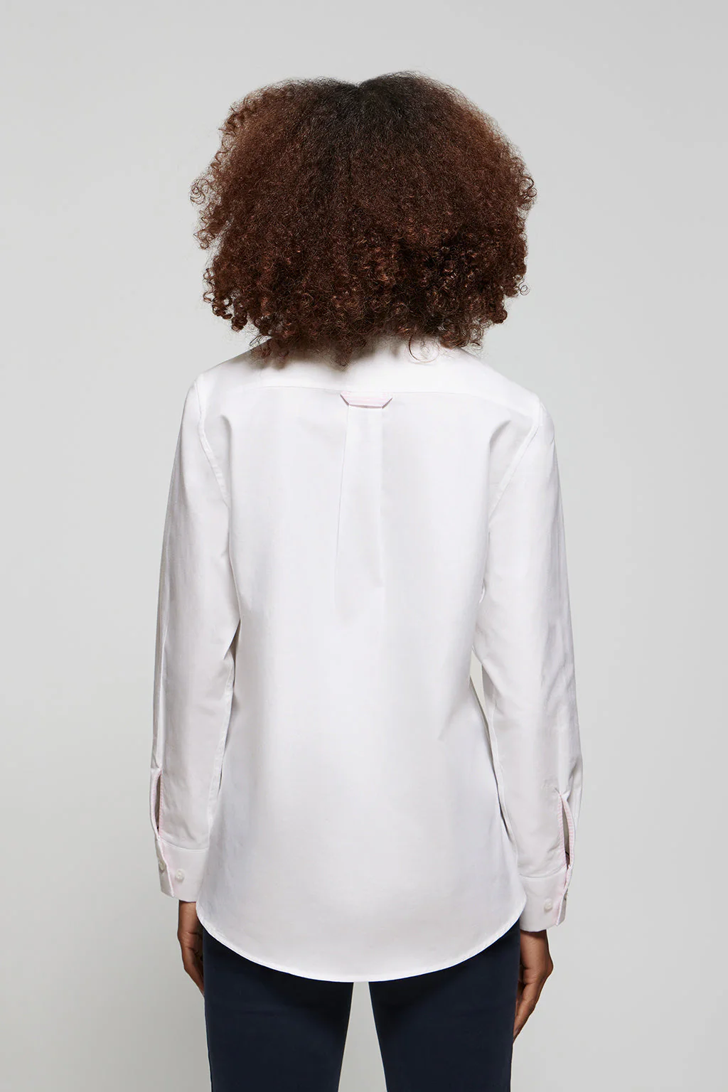White Oxford shirt with embroidered logo - Image 5