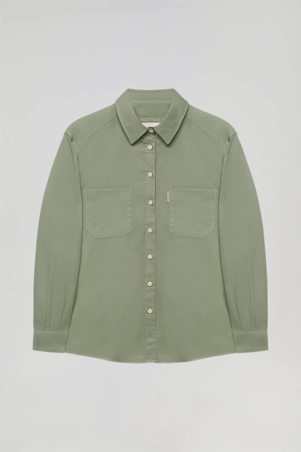 Green loose-fit shirt with pockets and Polo Club detail - Image 5