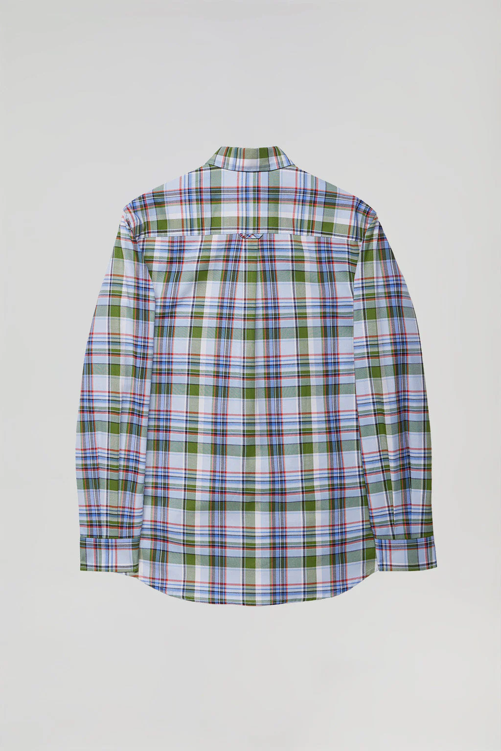 Checked shirt in green hues with Polo Club logo - Image 10