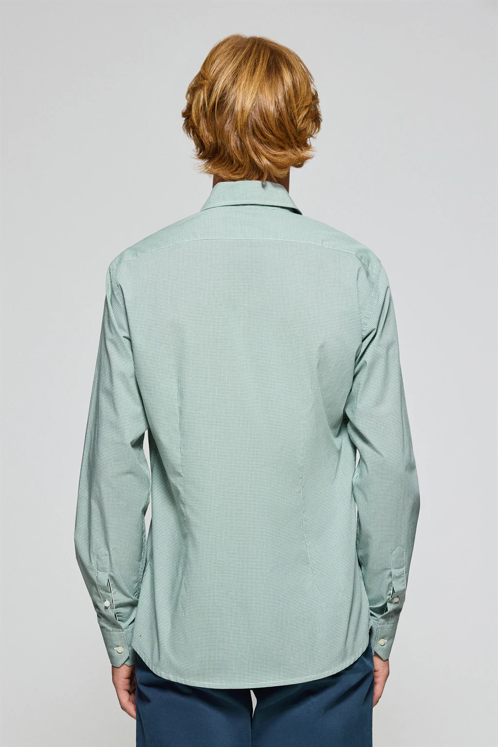 Green vichy-check shirt Arizona with Rigby Go embroidered logo - Image 2