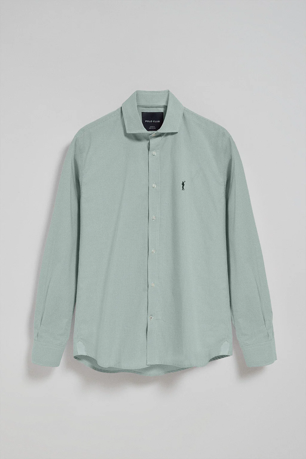 Green vichy-check shirt Arizona with Rigby Go embroidered logo - Image 8