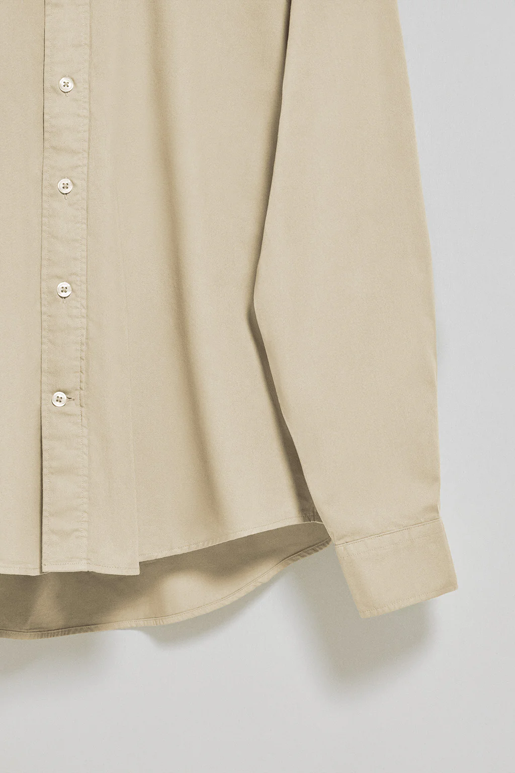 Beige loose-fit shirt with Polo Club embroidered logo - Image 4