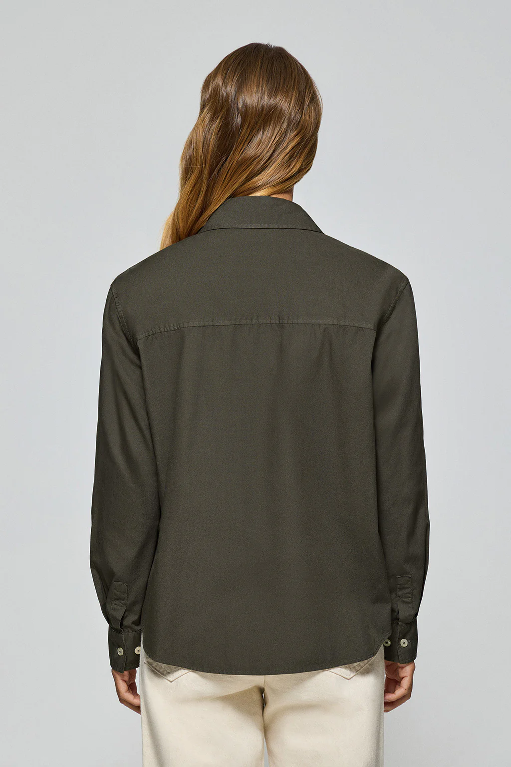 Green loose-fit shirt with Polo Club block logo - Image 2
