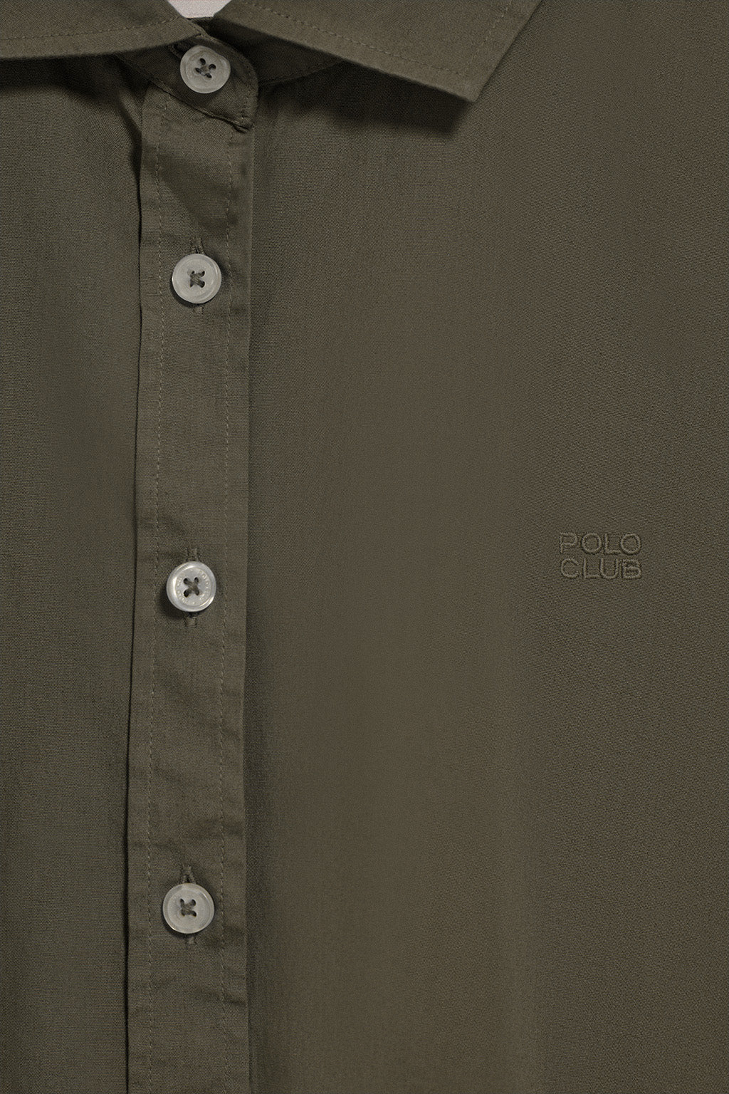 Green loose-fit shirt with Polo Club block logo - Image 8