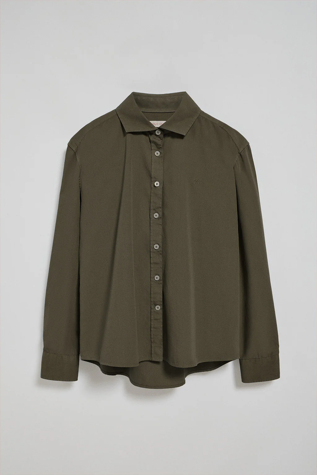 Green loose-fit shirt with Polo Club block logo - Image 9