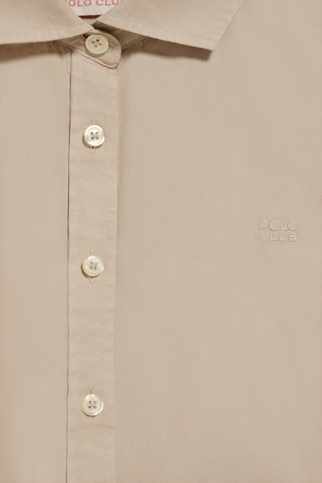 Sandy loose-fit shirt with Polo Club block logo - Image 7