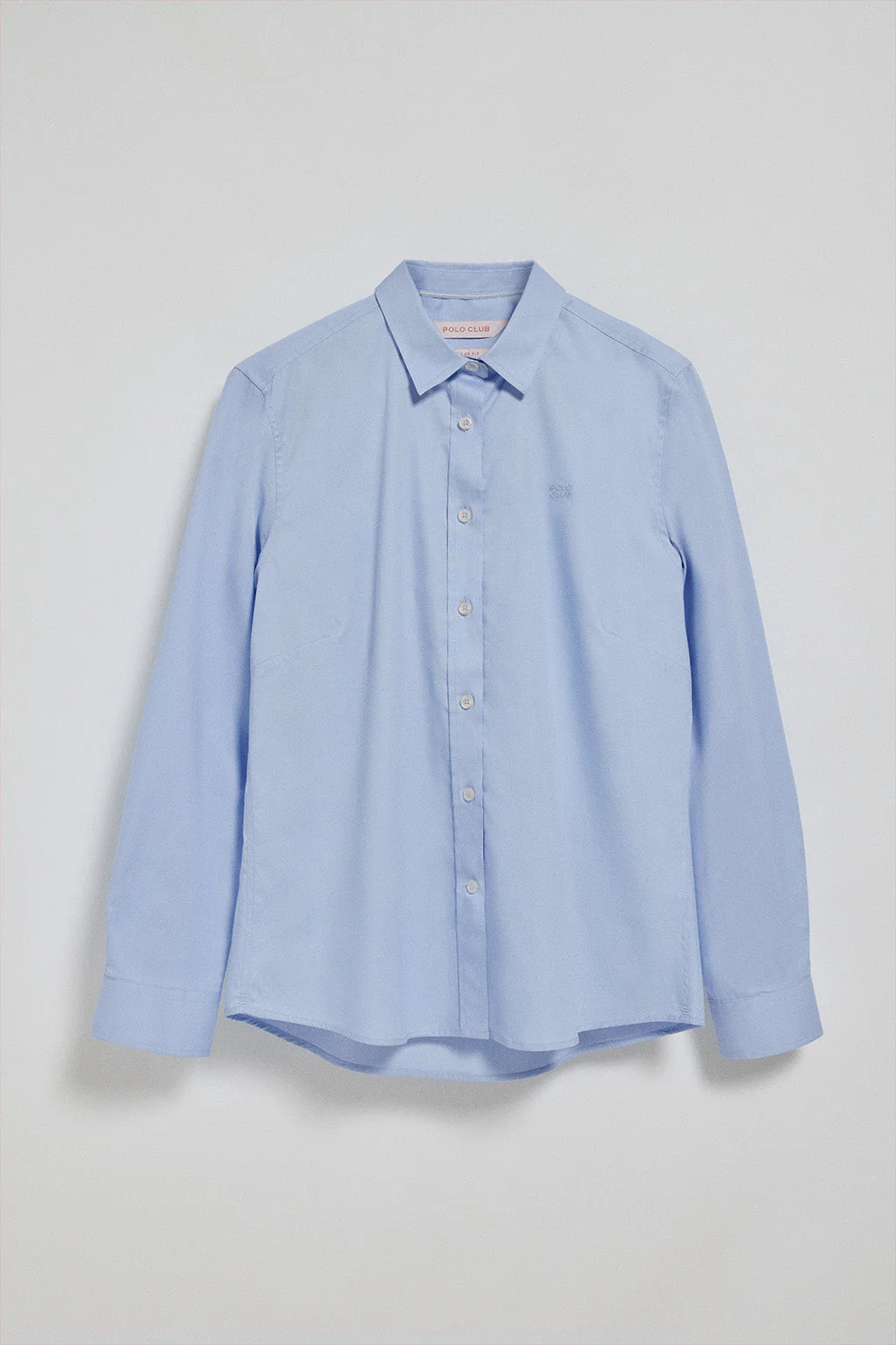 Sky-blue regular-fit shirt with Polo Club embroidery - Image 12