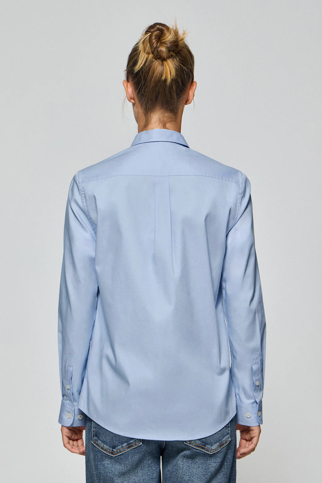 Sky-blue regular-fit shirt with Polo Club embroidery - Image 7