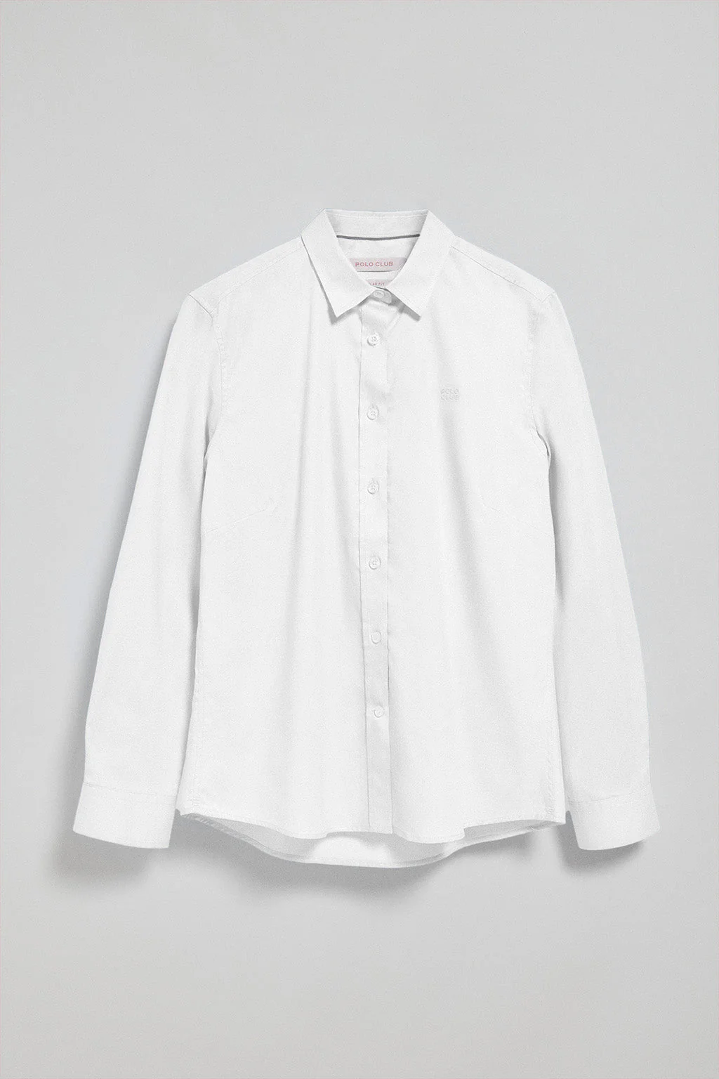 White regular-fit shirt with Polo Club embroidery - Image 9
