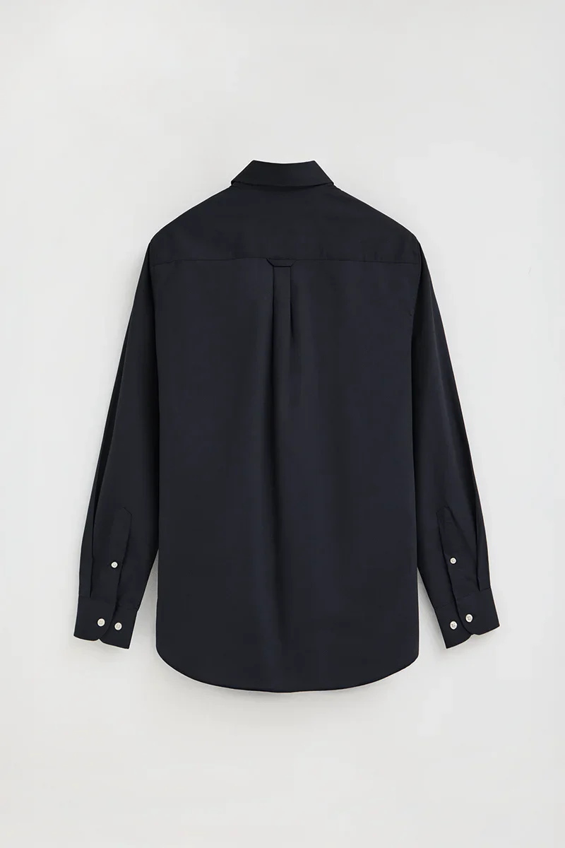 Navy-blue poplin shirt with regular fit and Polo Club logo - Image 8