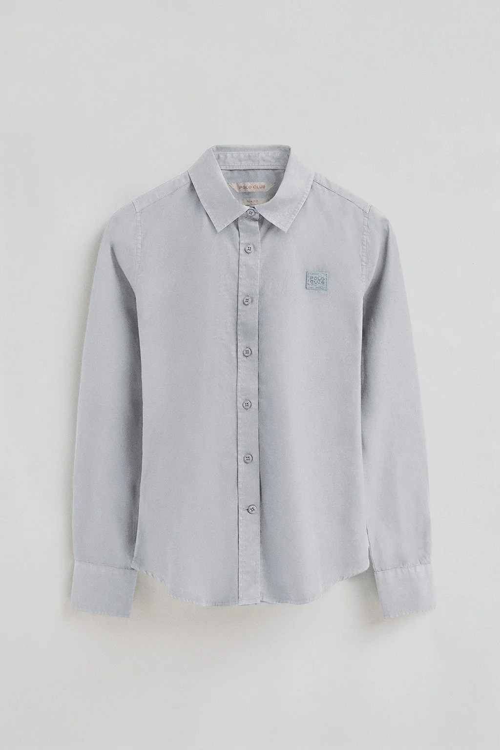 Light-blue slim-fit shirt with Polo Club logo - Image 6
